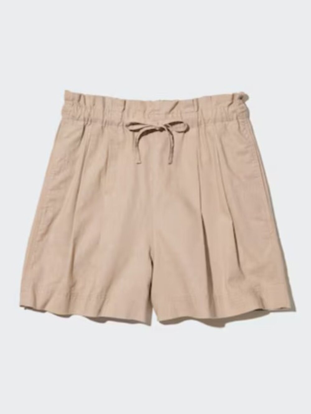 Uniqlo Linen Cotton Shorts in Beige, L